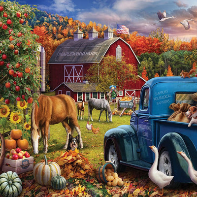 Maplewood Farm in Fall (2193pz) - 1000 Piece Jigsaw Puzzle