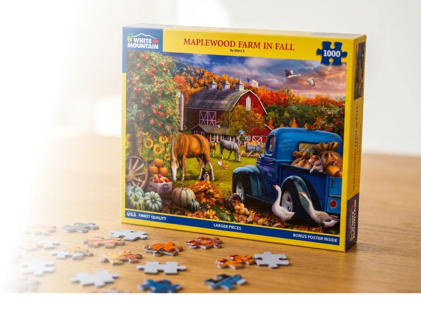 White Mountain 1000 piece jigsaw puzzle